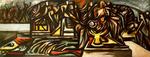 Jackson Pollock - composizione senza titolo con rituale scena)