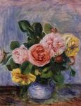 Pierre-Auguste Renoir - Rose in un vaso