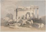 David Roberts - Rovine del portico orientale del tempio di Baalbek