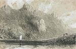 Edward Lear - On The Rocks Morwell fiume Tamar