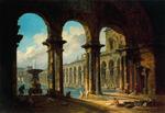 Hubert Robert - Antiche Rovine Servire come un bagno pubblico