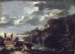 Salvator Rosa - Banditi su una costa rocciosa