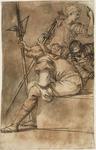 Salvator Rosa - Tre soldati si riposavano